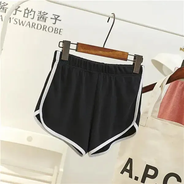 DICLOUD Fashion Stretch Waist Casual Shorts Woman High Waist Black White Shorts Harajuku Beach 2024 Sexy Short Women'S Clothing