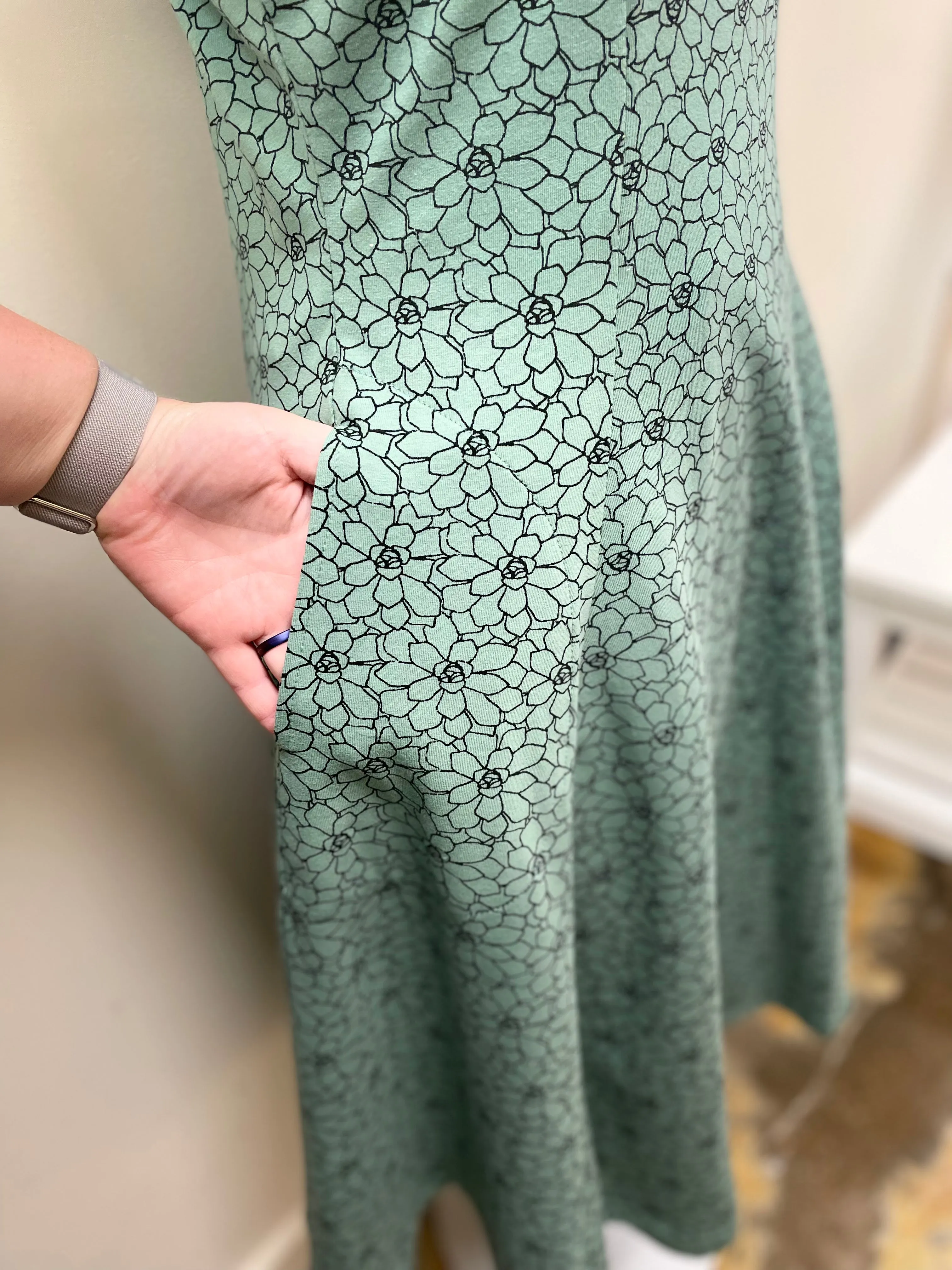 Effie's Heart Ready Dress Succulent Print EH596-450