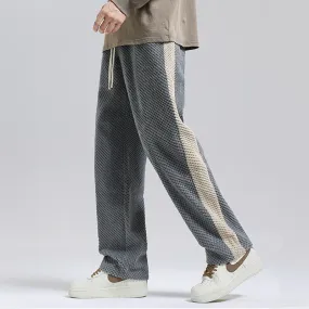 Embossed corduroy jogging pants