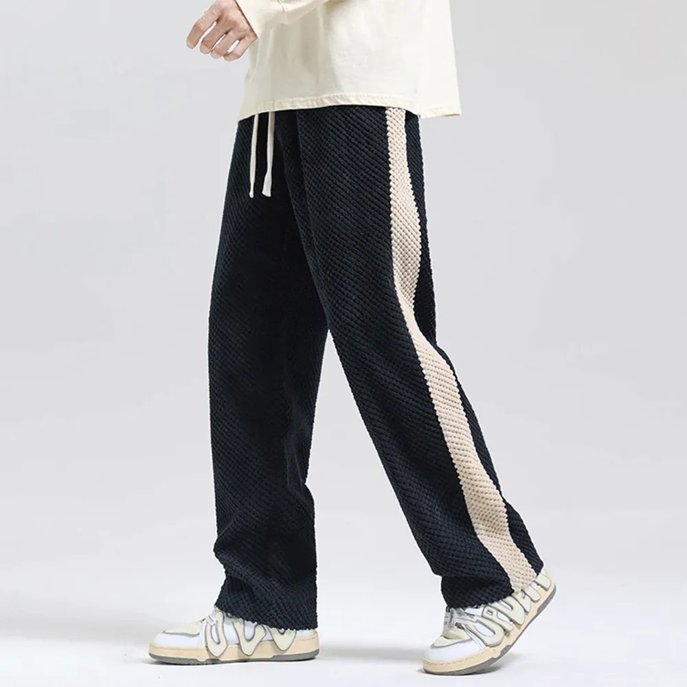 Embossed corduroy jogging pants