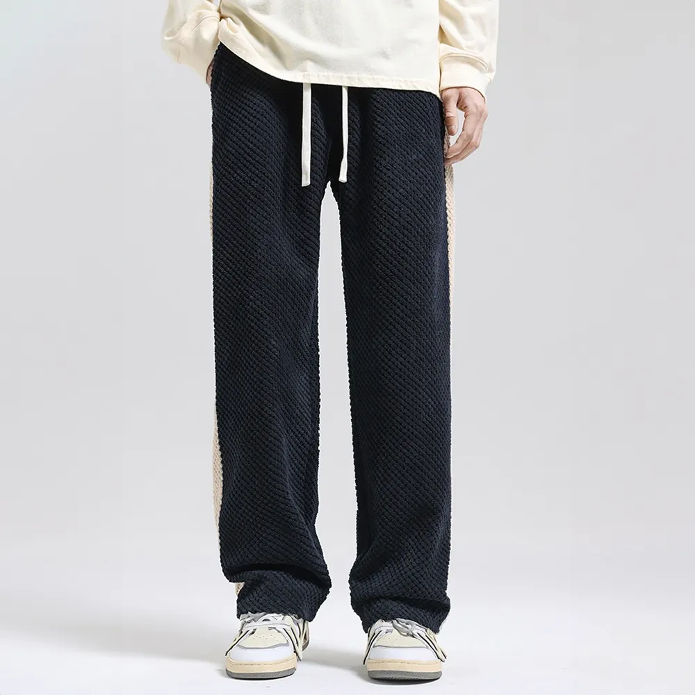 Embossed corduroy jogging pants