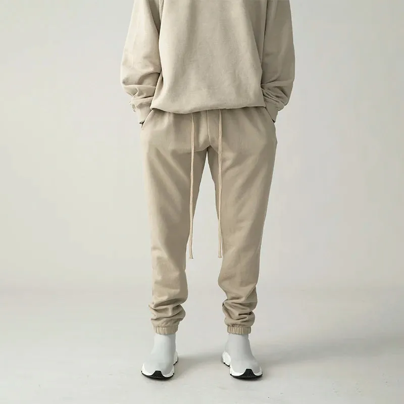 Fashionable Solid Color High Quality Cotton Jogging Sweatpants