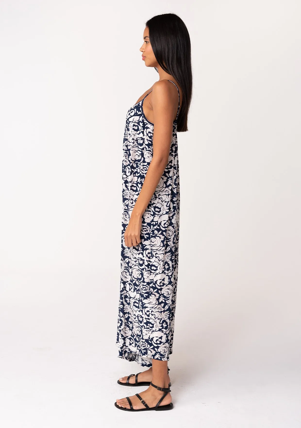 Floral Printed Sleeveless Scoop Neck Jumpsuit