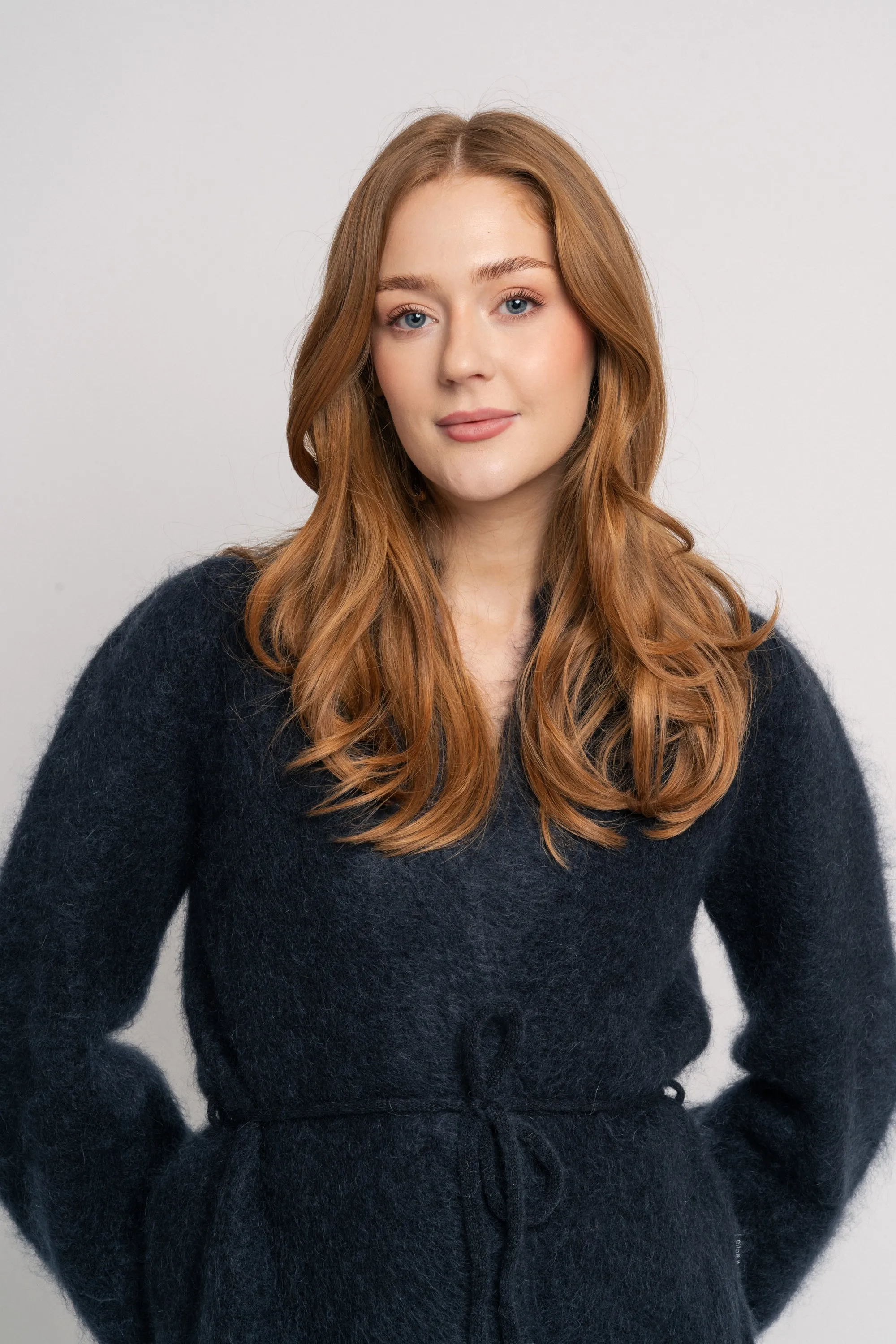 Fredrikke Chunky Cardigan - Dark Navy