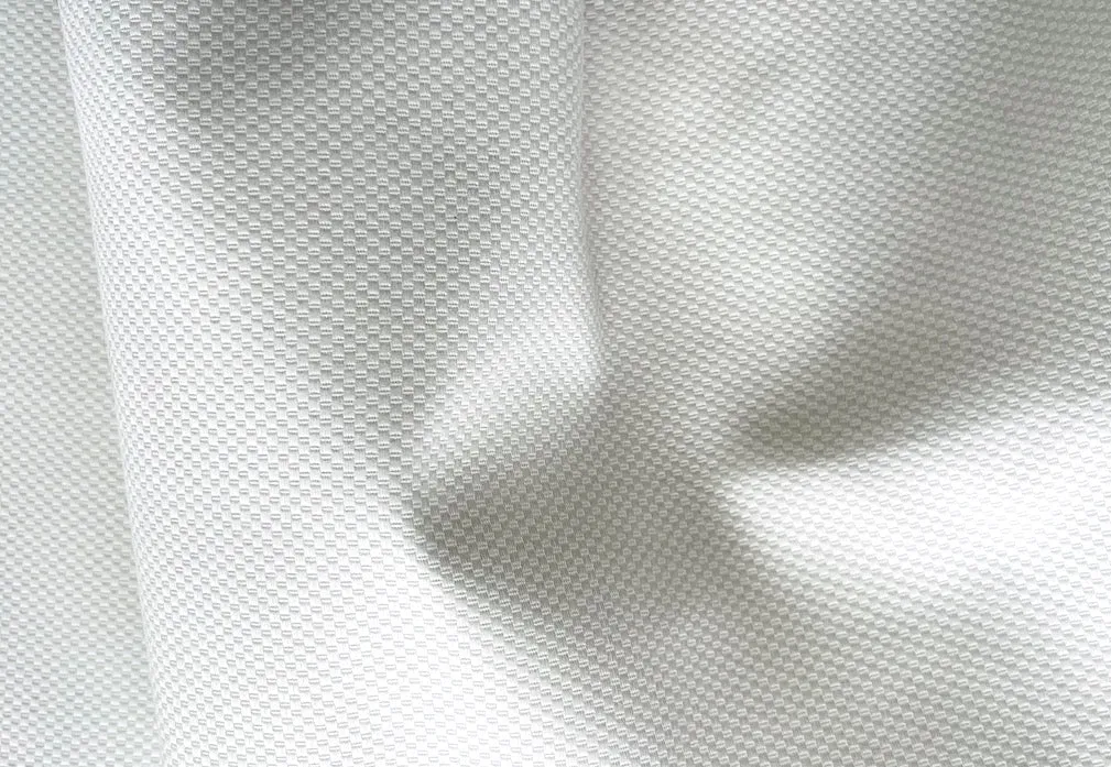 Fresh Bright White Stretch Cotton Pique (Made in Italy)