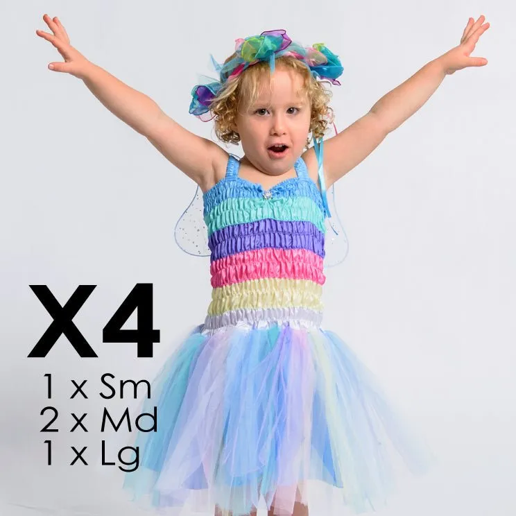 Friendship Fairy Dress Bundle x 4 Rainbow