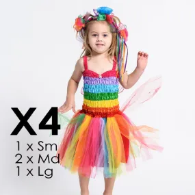 Friendship Fairy Dress Bundle x 4 Rainbow