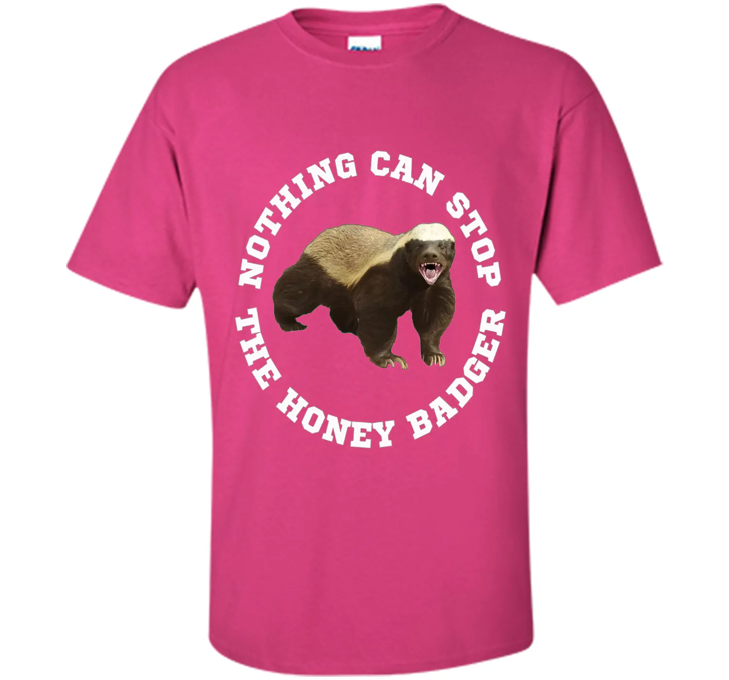 Funny Honey Badger T-shirt Crazy Nasty Badger Fun Tee