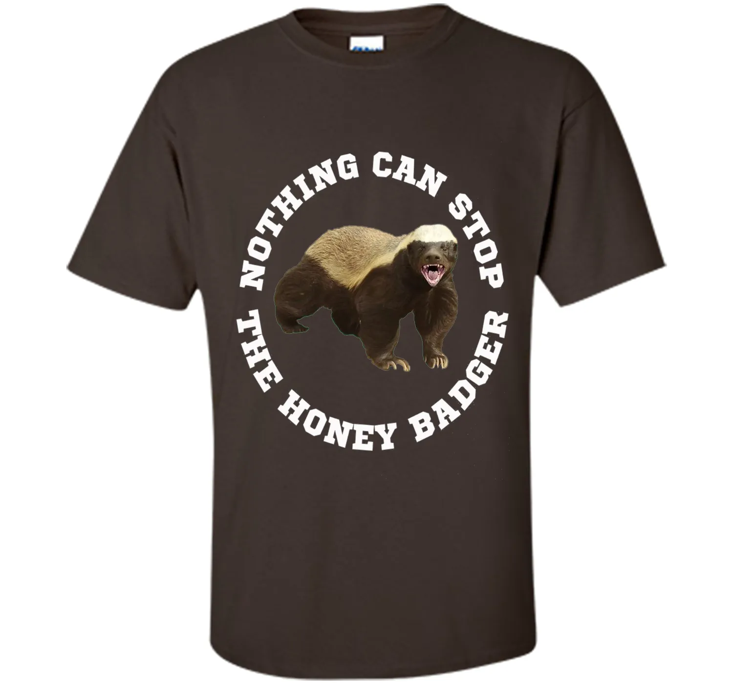 Funny Honey Badger T-shirt Crazy Nasty Badger Fun Tee