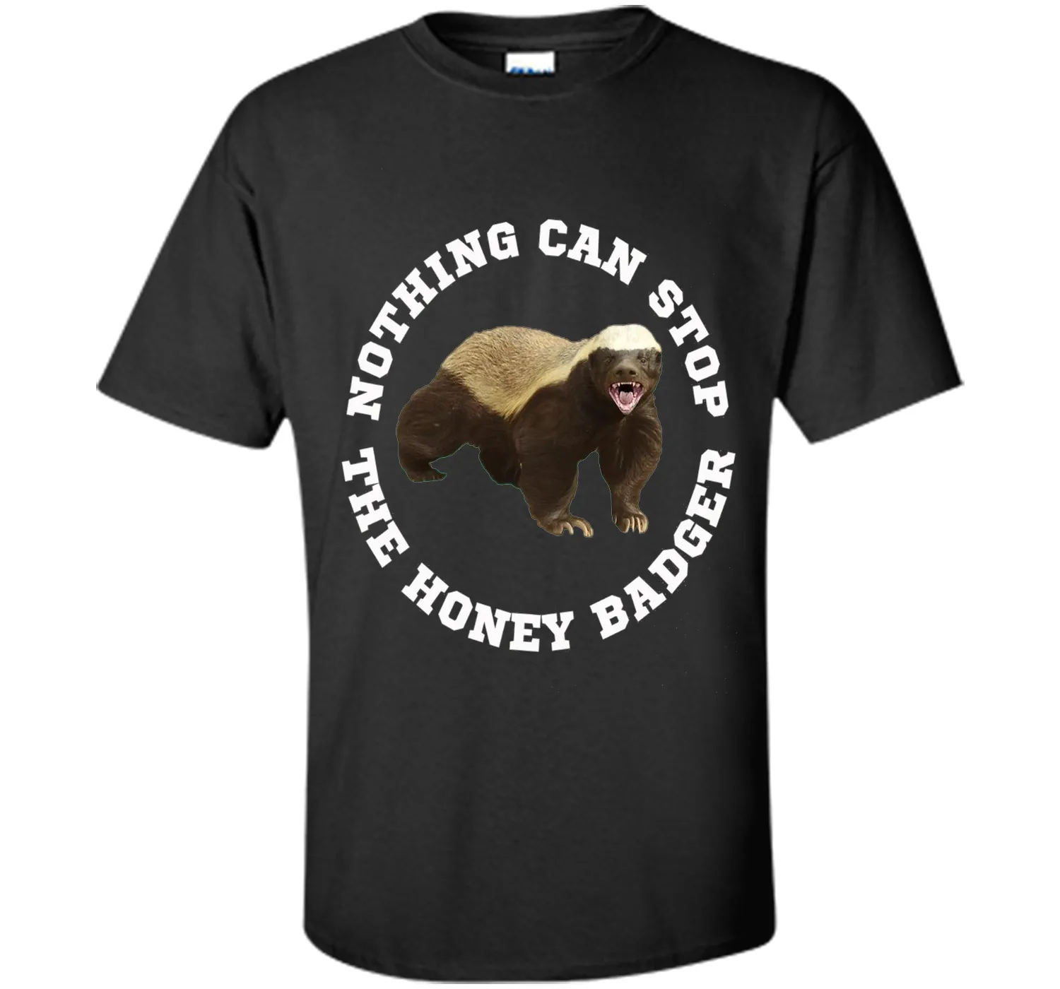 Funny Honey Badger T-shirt Crazy Nasty Badger Fun Tee