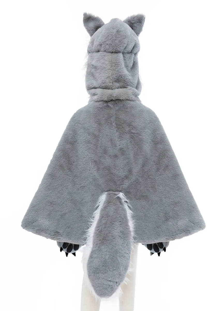 Great Pretenders Woodland Storybook Wolf Cape, Size 4-6