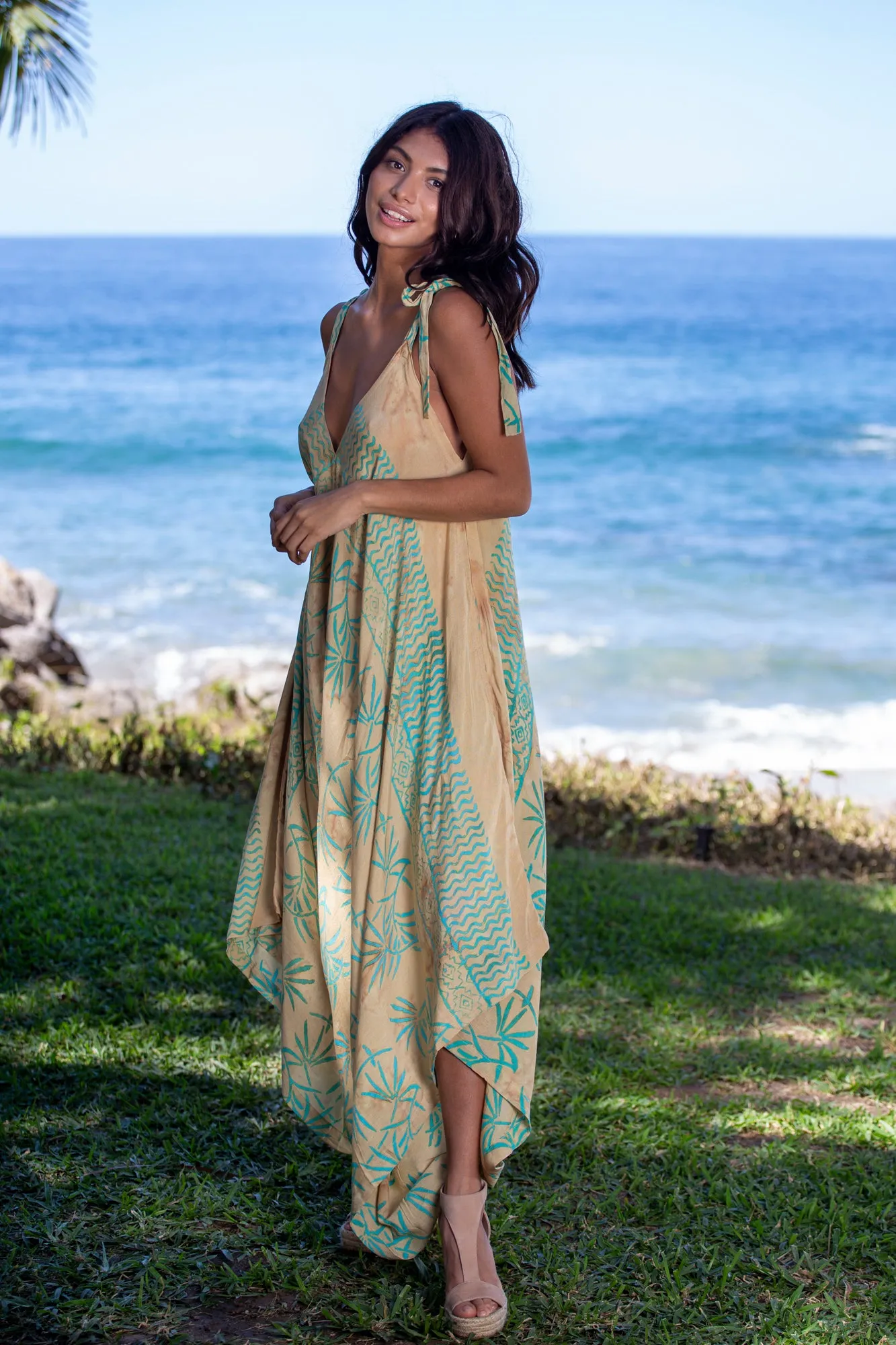 Gypsy Jumpsuit in Batik Bora Bora Banana Palm