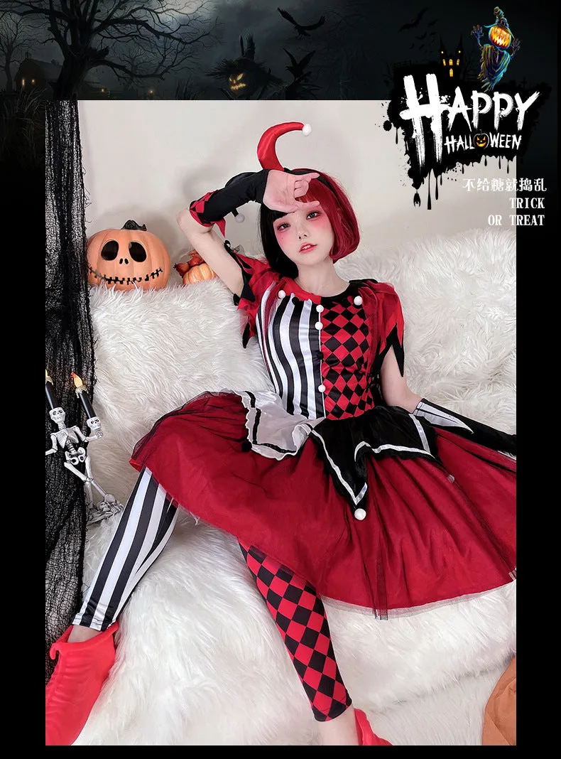 Halloween costume circus clown
