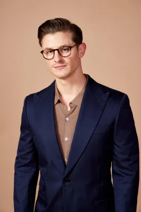 HENRY SARTORIAL Solbiati Cotton Blazer NAVY REG