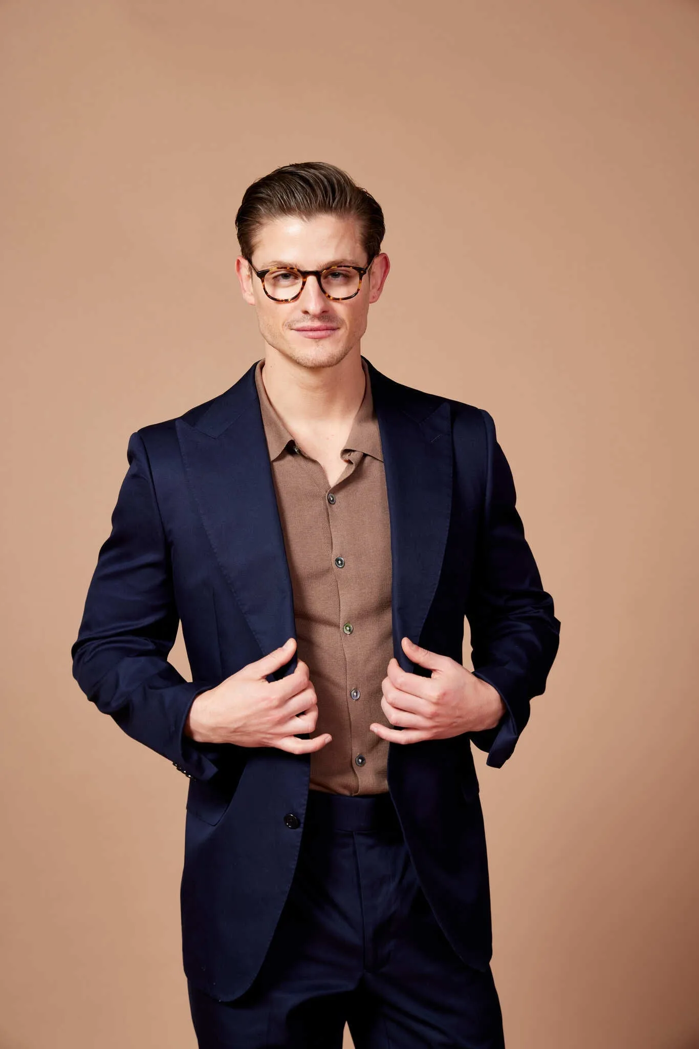 HENRY SARTORIAL Solbiati Cotton Blazer NAVY REG
