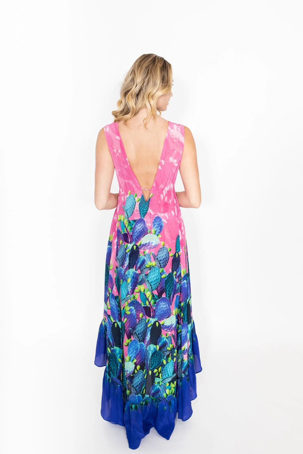 Hi-Low Pink and Purple Dress