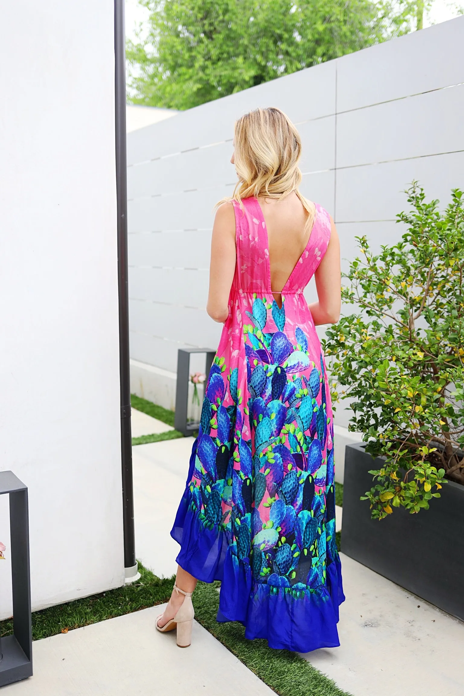 Hi-Low Pink and Purple Dress