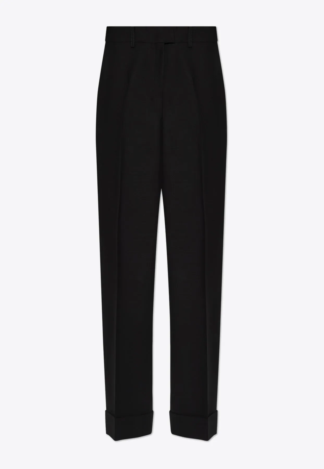 High-Waist Straight-Leg Pants