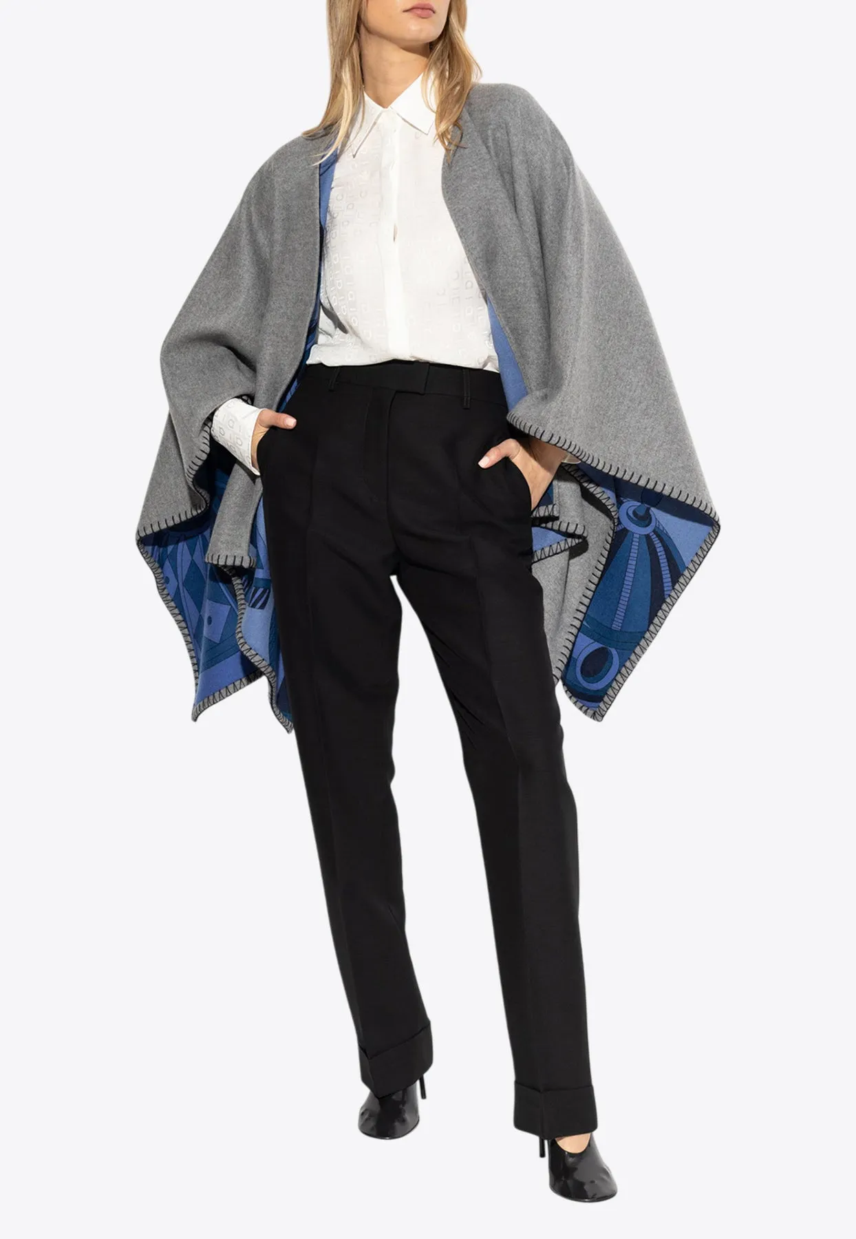 High-Waist Straight-Leg Pants