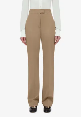 High-Waist Wool Pants