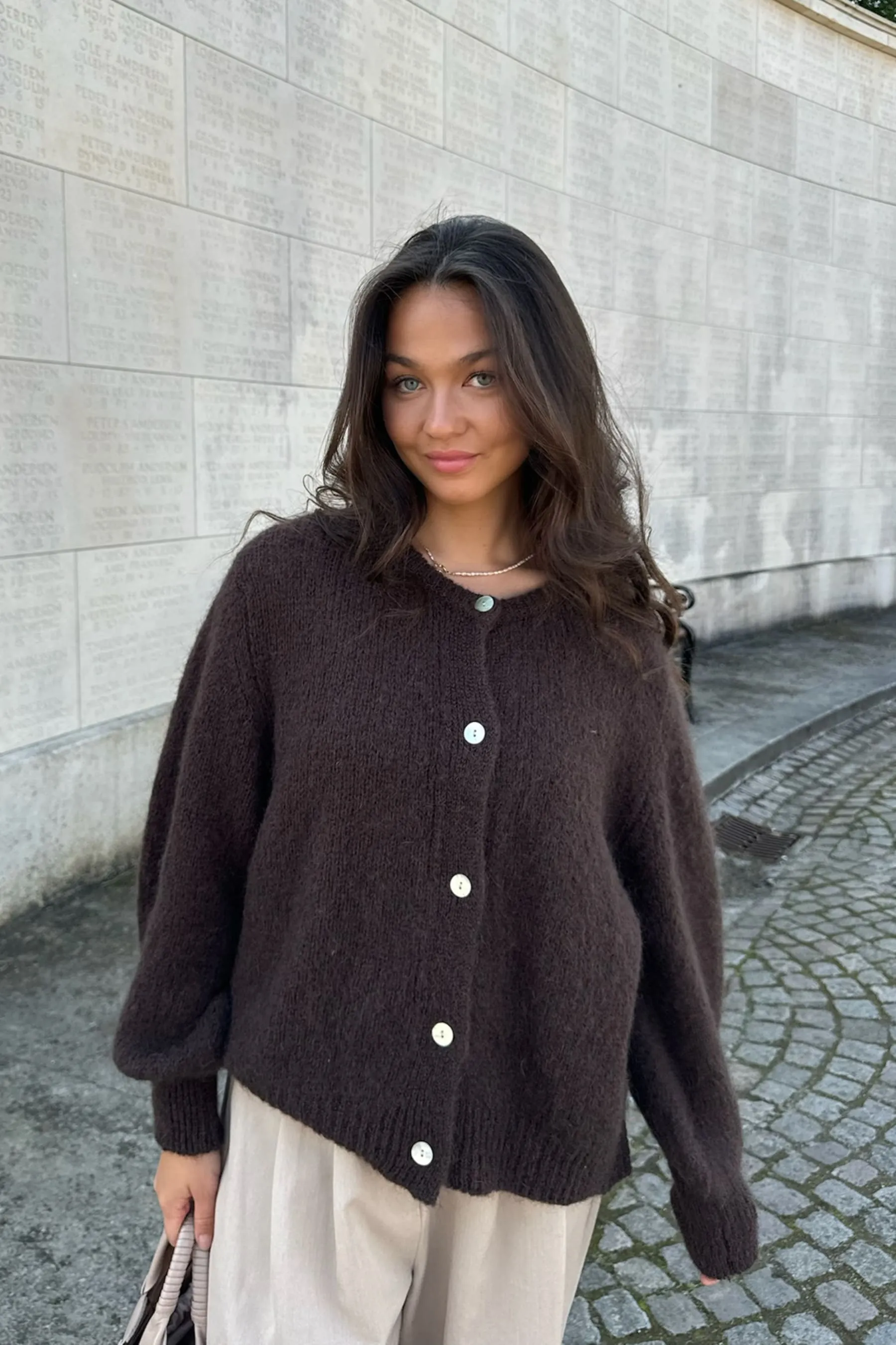 Idaic Cardigan - Dark Brown