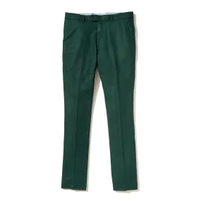 Italian Wool Flannel Dress Pants - Pine