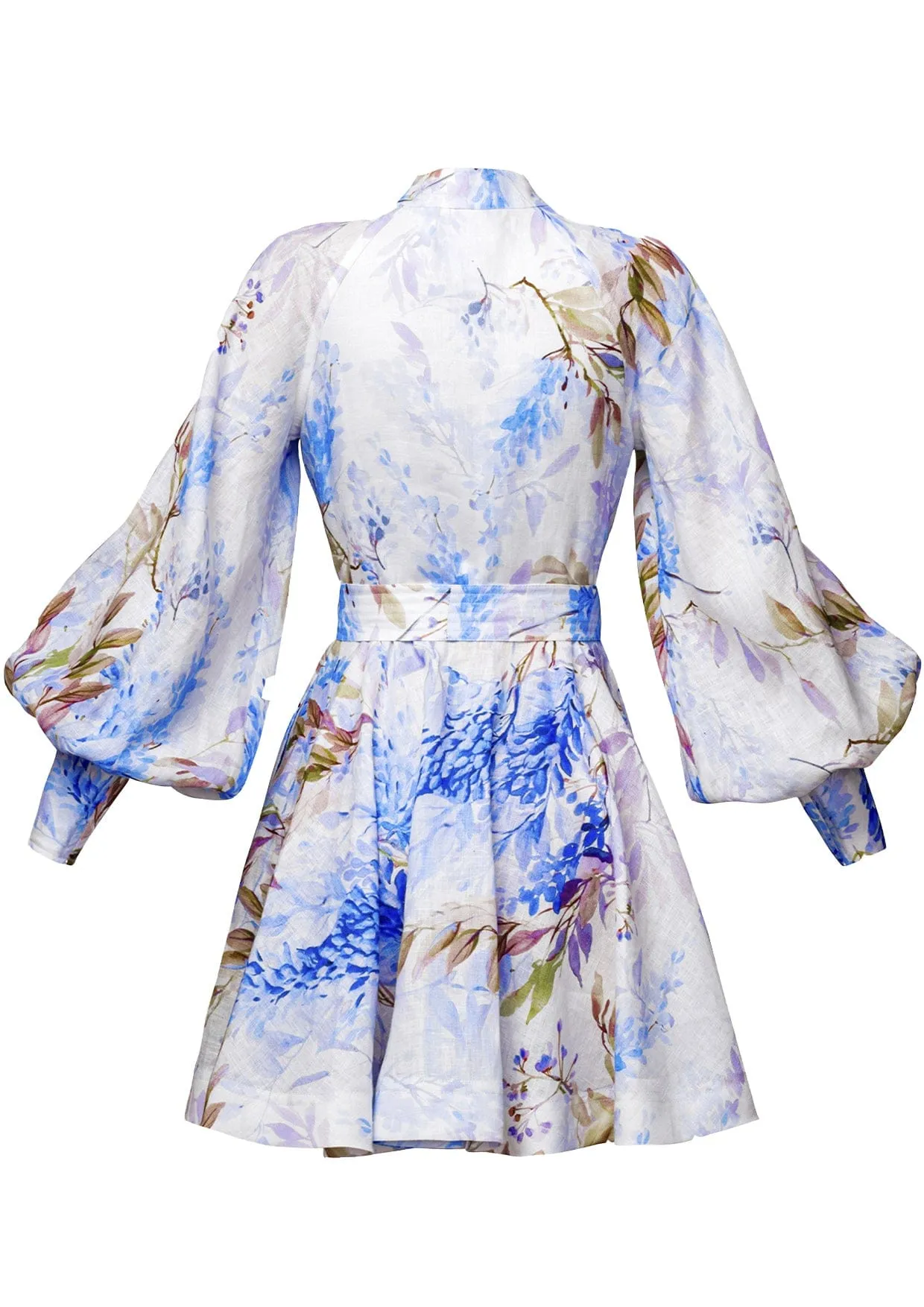 Jasmine Button-Down Linen Mini Dress