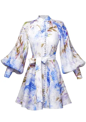 Jasmine Button-Down Linen Mini Dress