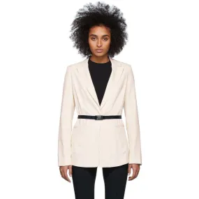 John Elliott Off-White Belted Blazer
