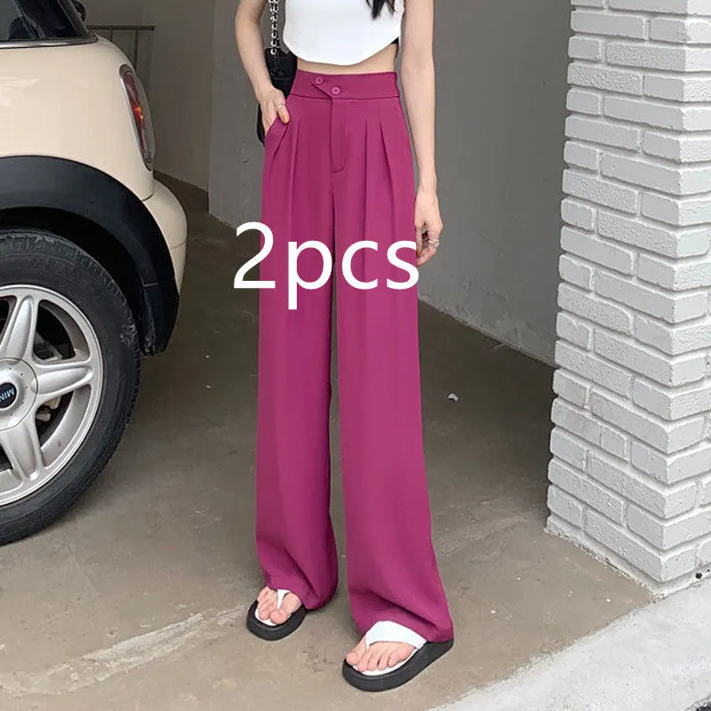 Katie – Women's High Waist Drape Suit Pants