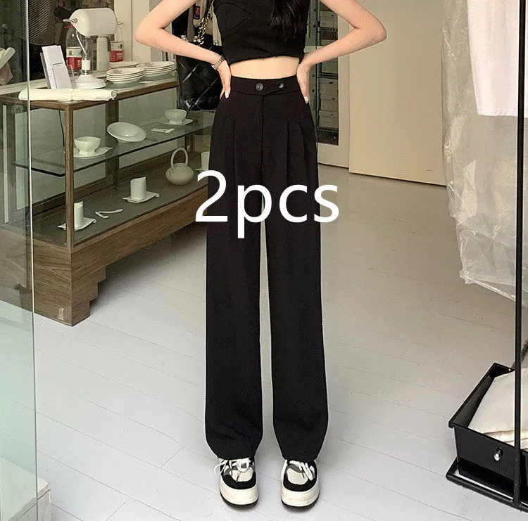 Katie – Women's High Waist Drape Suit Pants