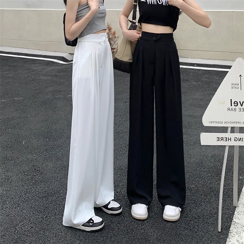 Katie – Women's High Waist Drape Suit Pants