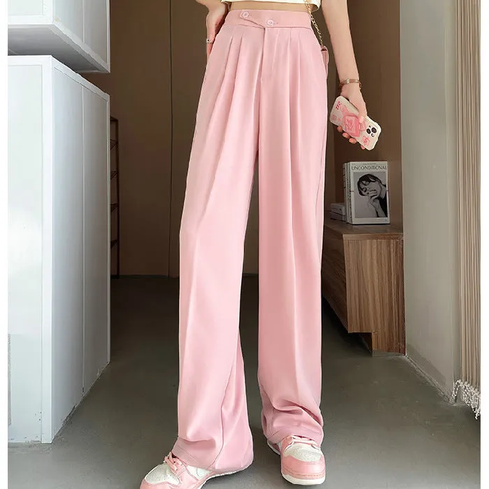 Katie – Women's High Waist Drape Suit Pants