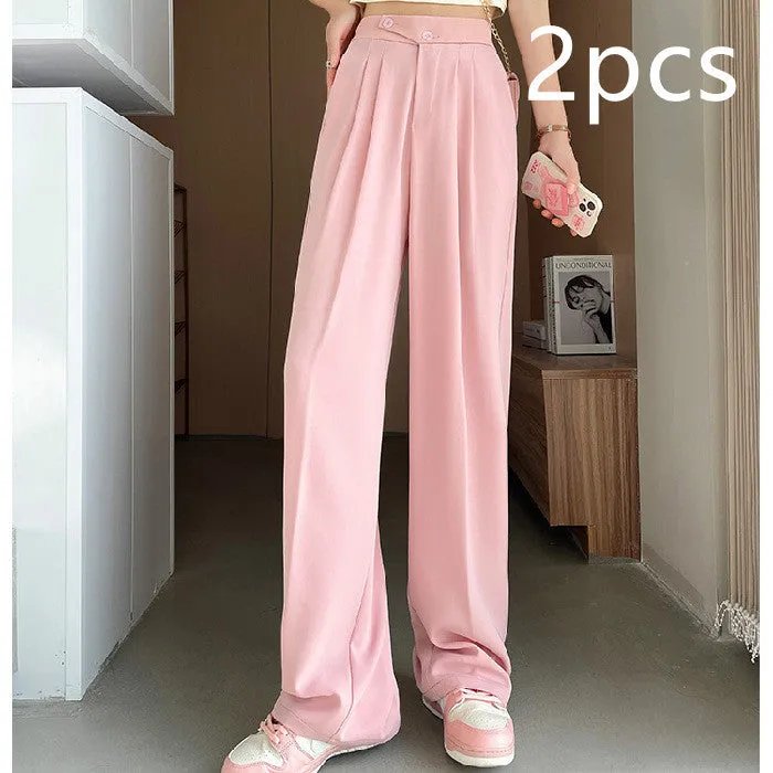 Katie – Women's High Waist Drape Suit Pants