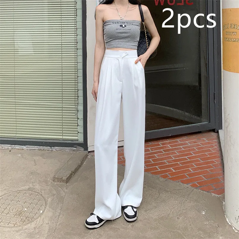 Katie – Women's High Waist Drape Suit Pants