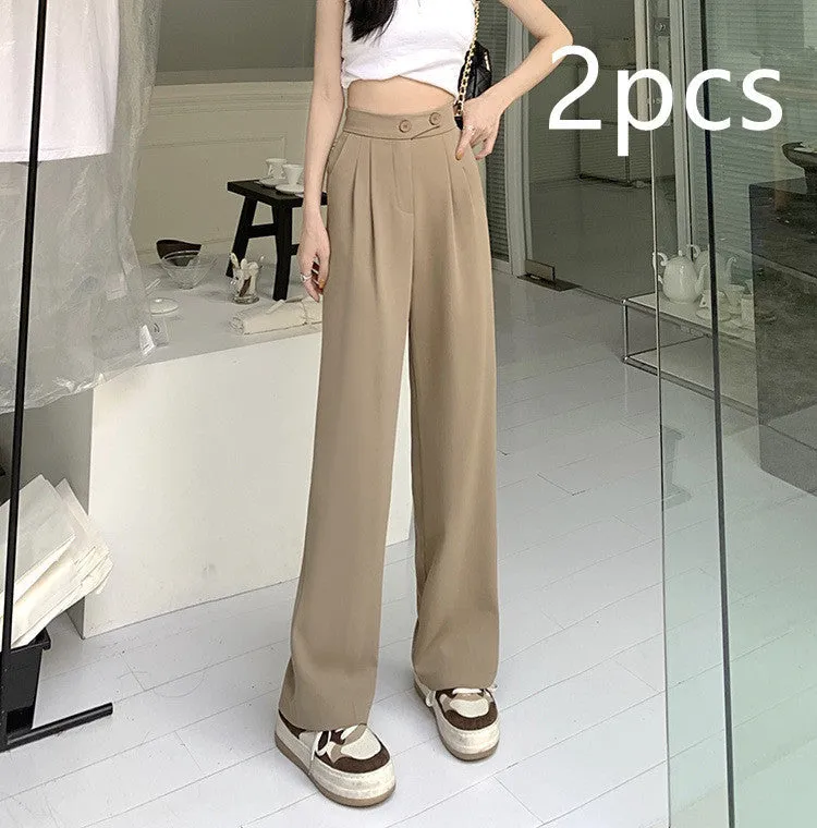 Katie – Women's High Waist Drape Suit Pants