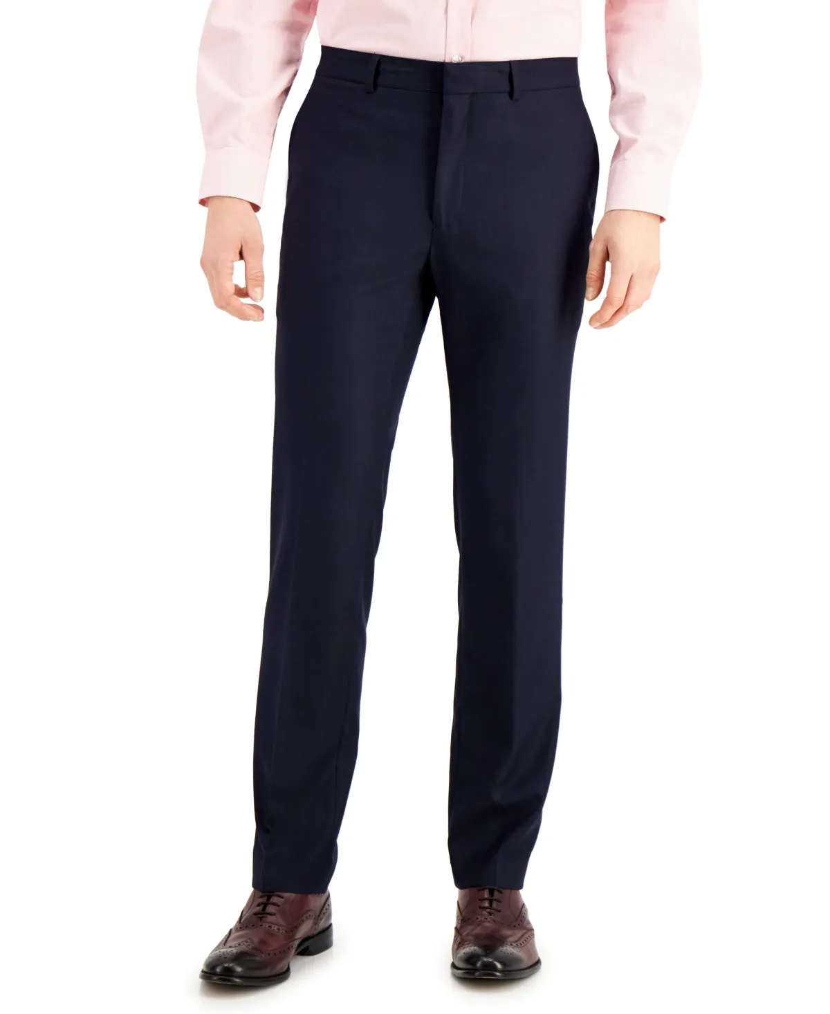 Kenneth Cole Reaction Mens Slim fit Dress Pants 33 / 30 Blue Solid