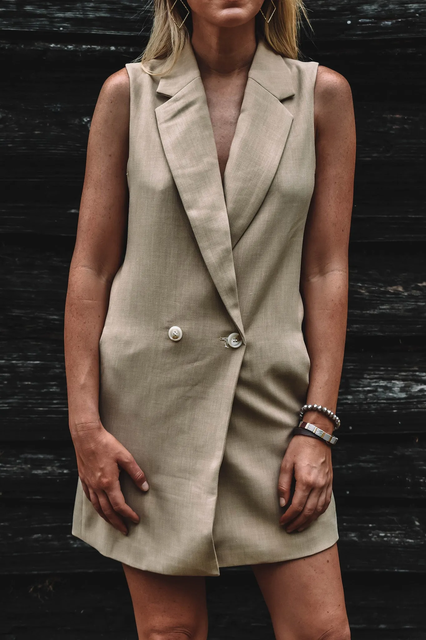 Kent Sleeveless Blazer Dress