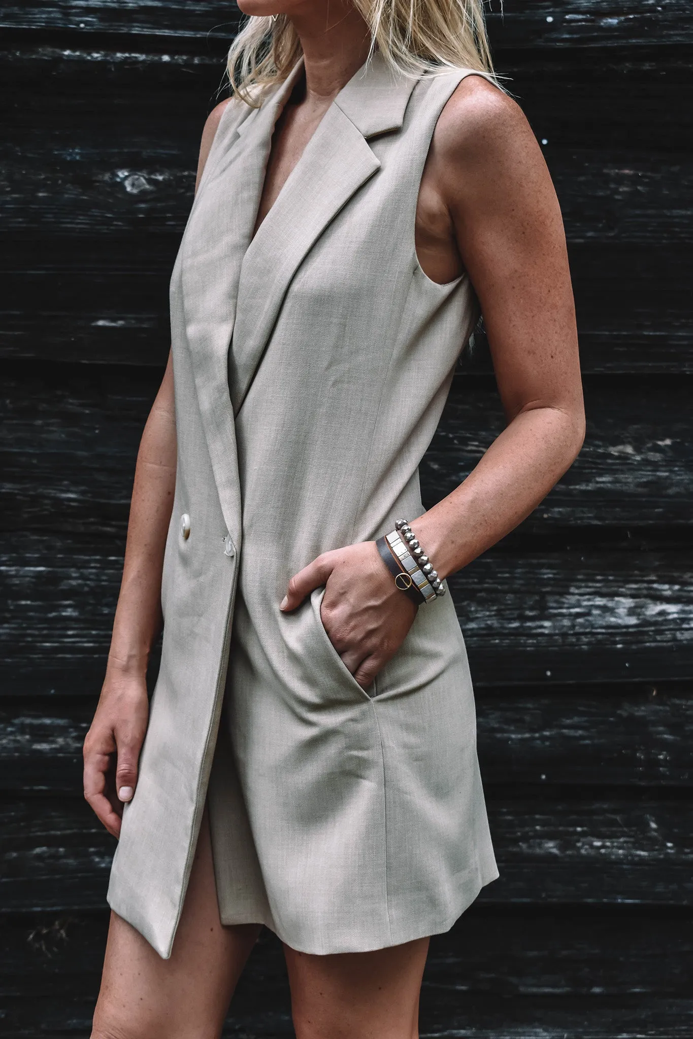 Kent Sleeveless Blazer Dress
