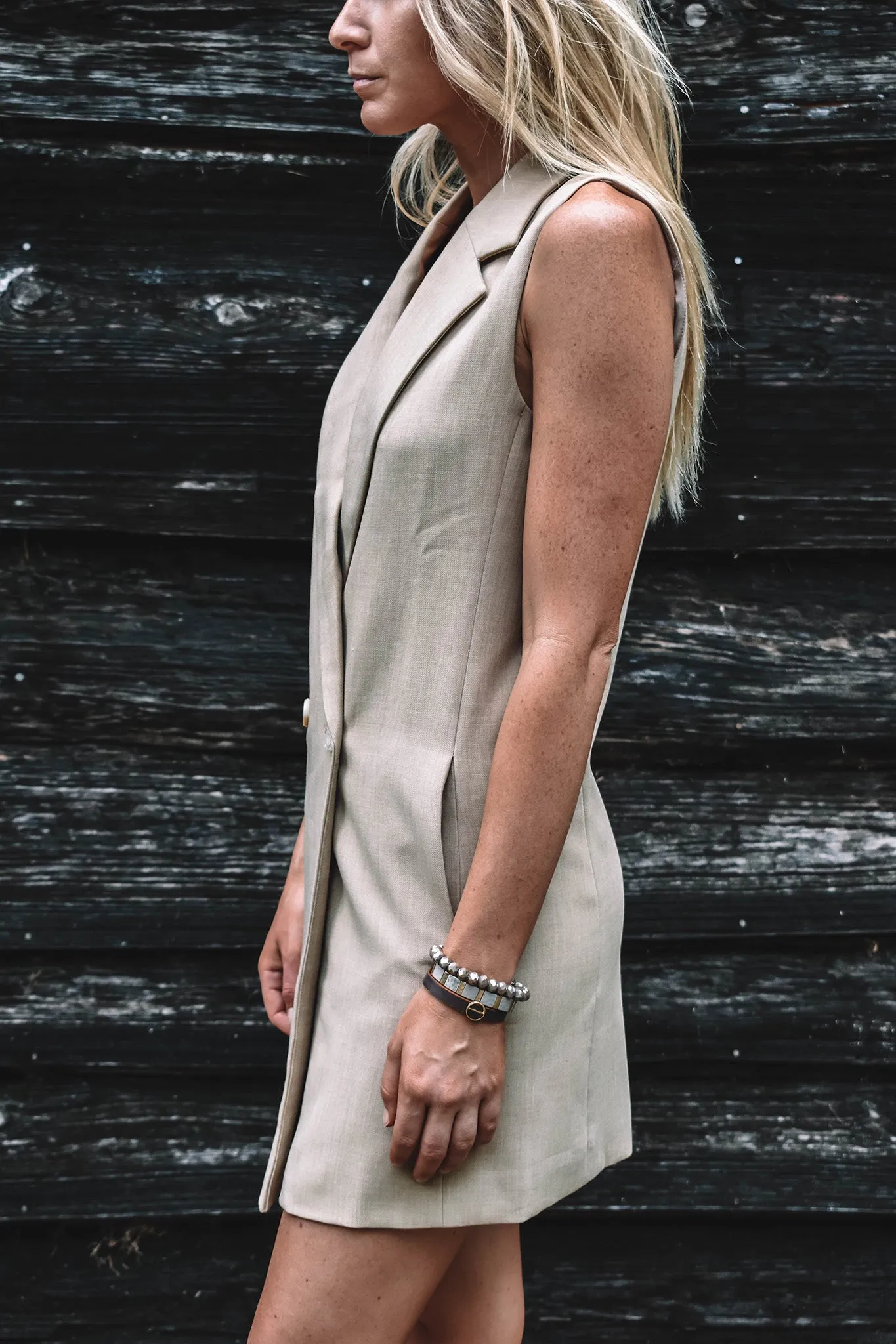 Kent Sleeveless Blazer Dress