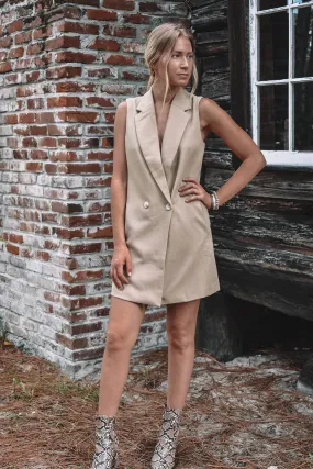 Kent Sleeveless Blazer Dress