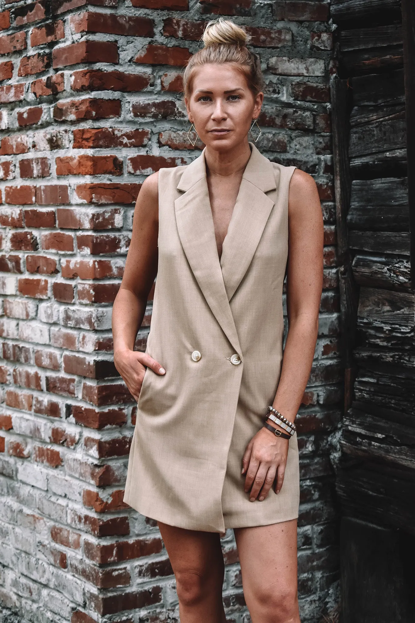 Kent Sleeveless Blazer Dress