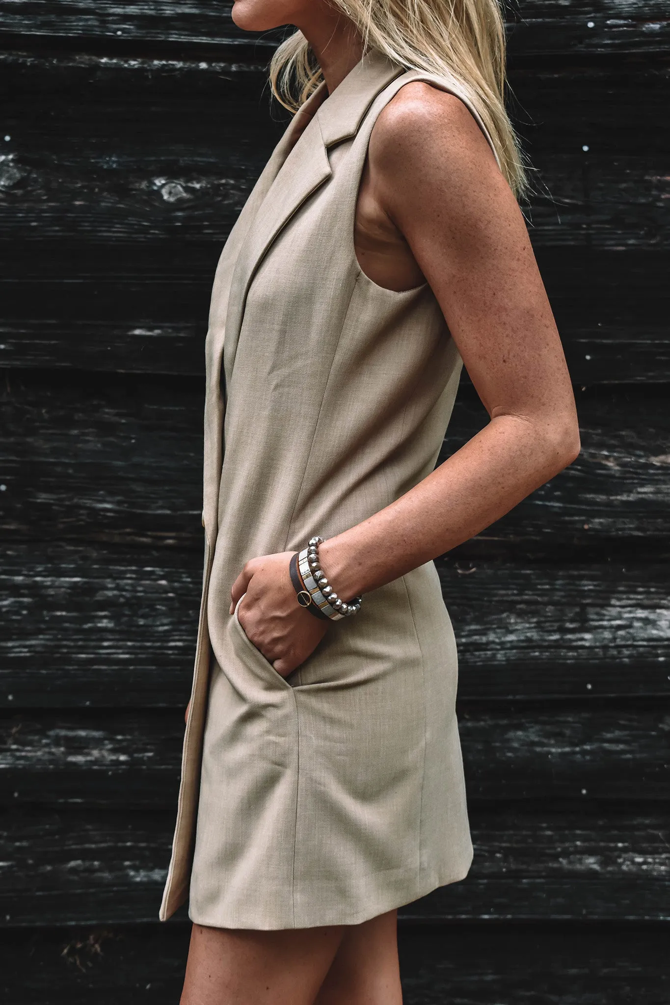 Kent Sleeveless Blazer Dress