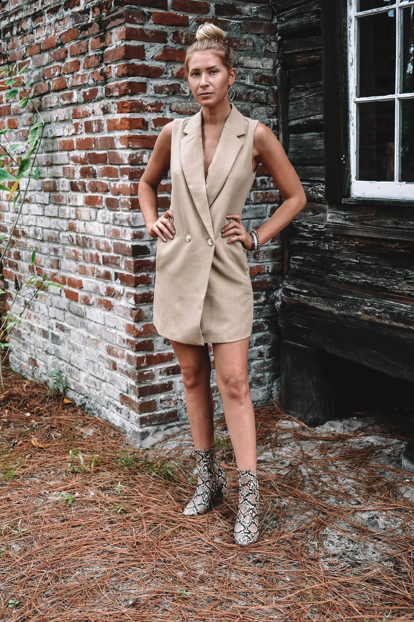 Kent Sleeveless Blazer Dress