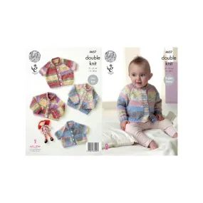 King Cole Baby DK Knitting Pattern 4657