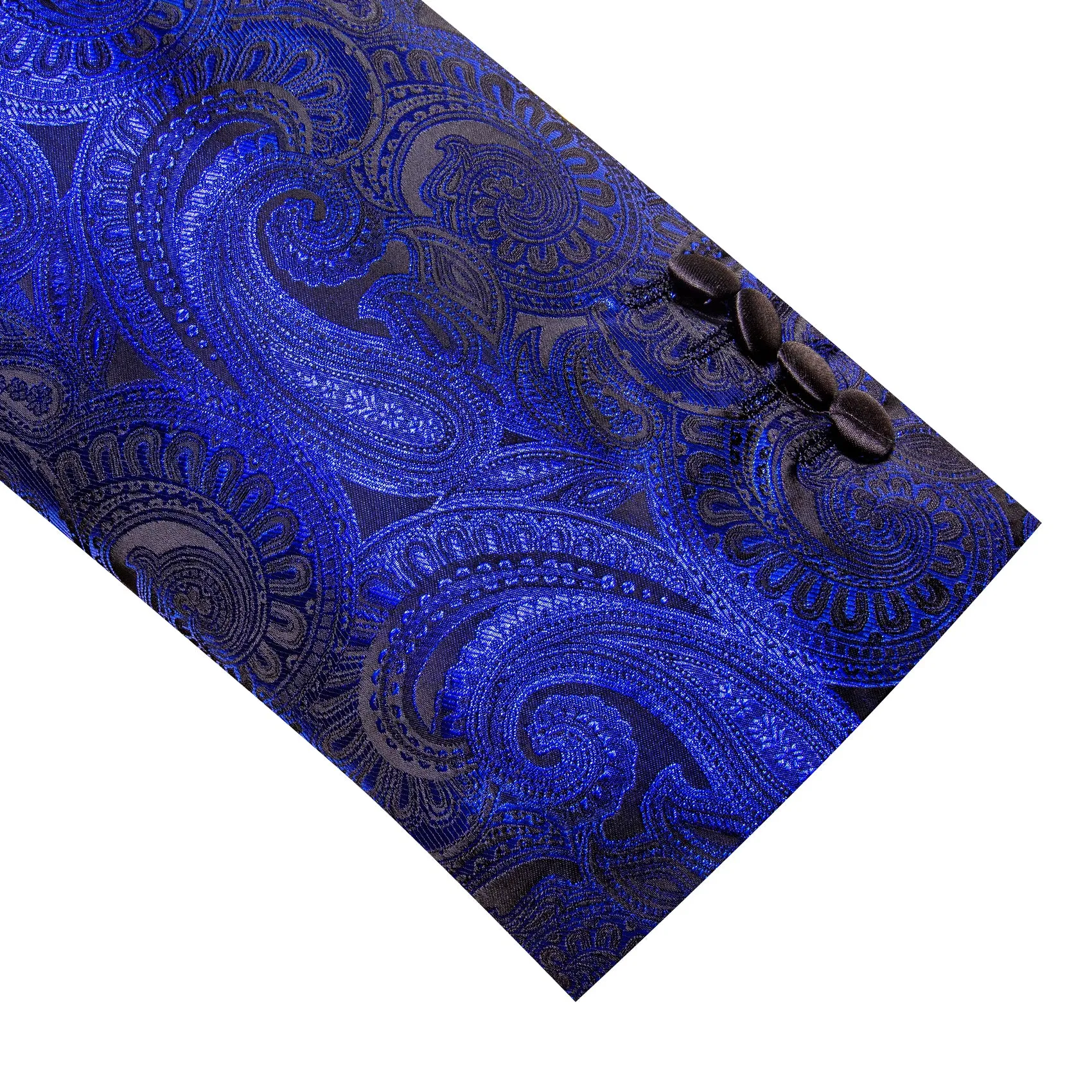 Klein Blue Black Paisley Men's Suit