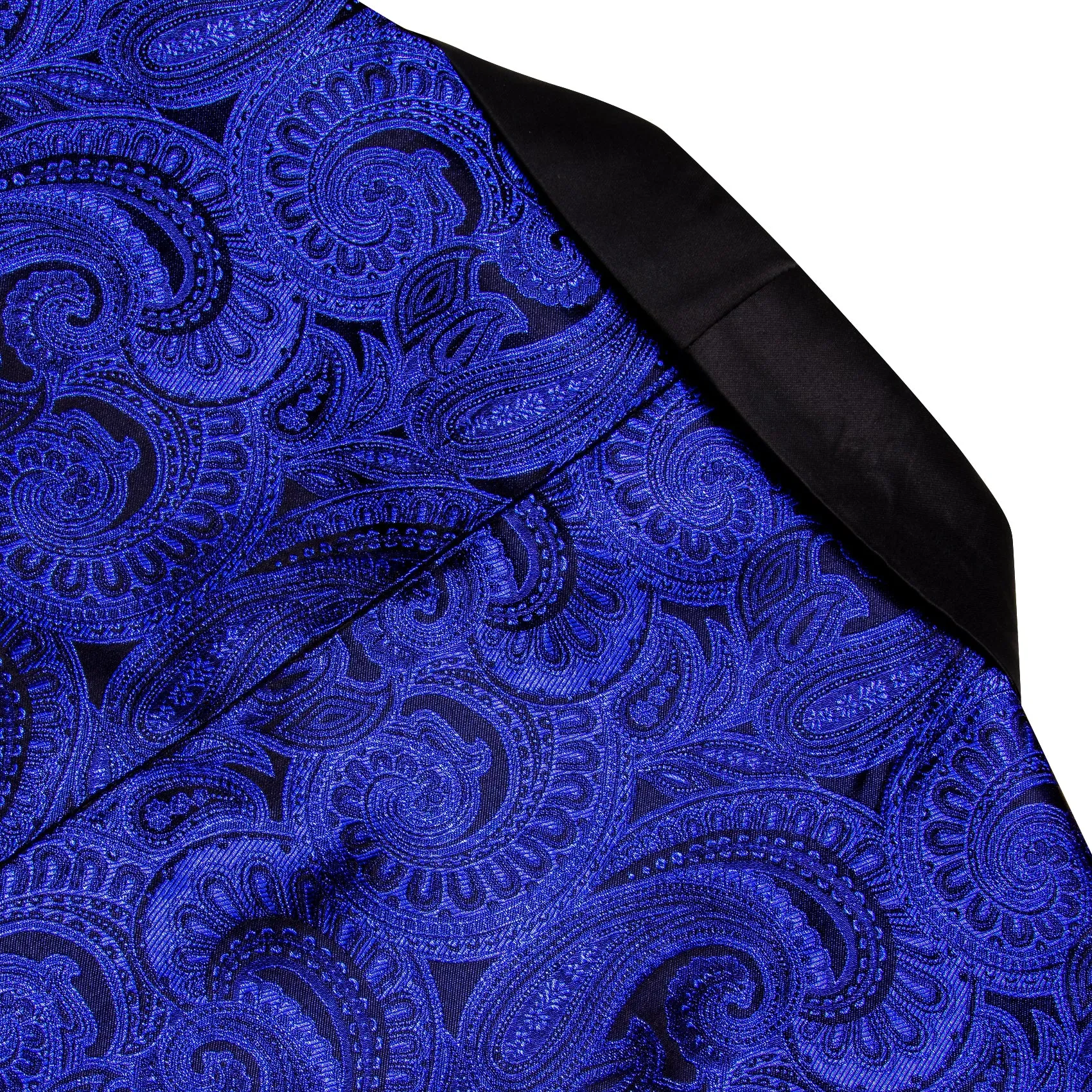 Klein Blue Black Paisley Men's Suit