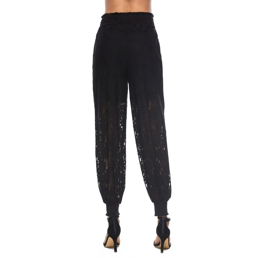 LACE PENCIL PANTS