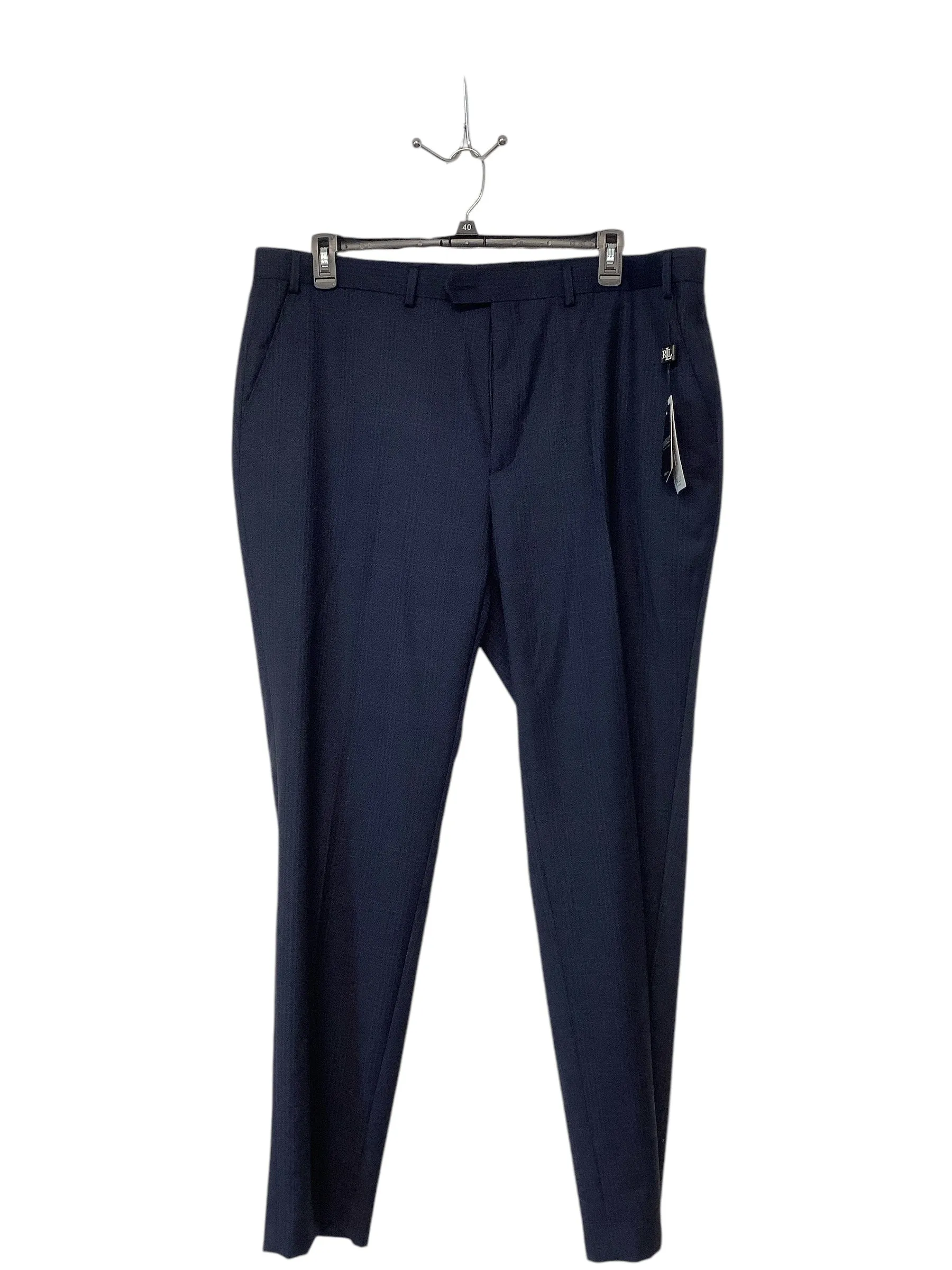 Lauren Ralph Lauren Mens Regular Fit Dress Pants Pants 42 x 32 Blue Plaid