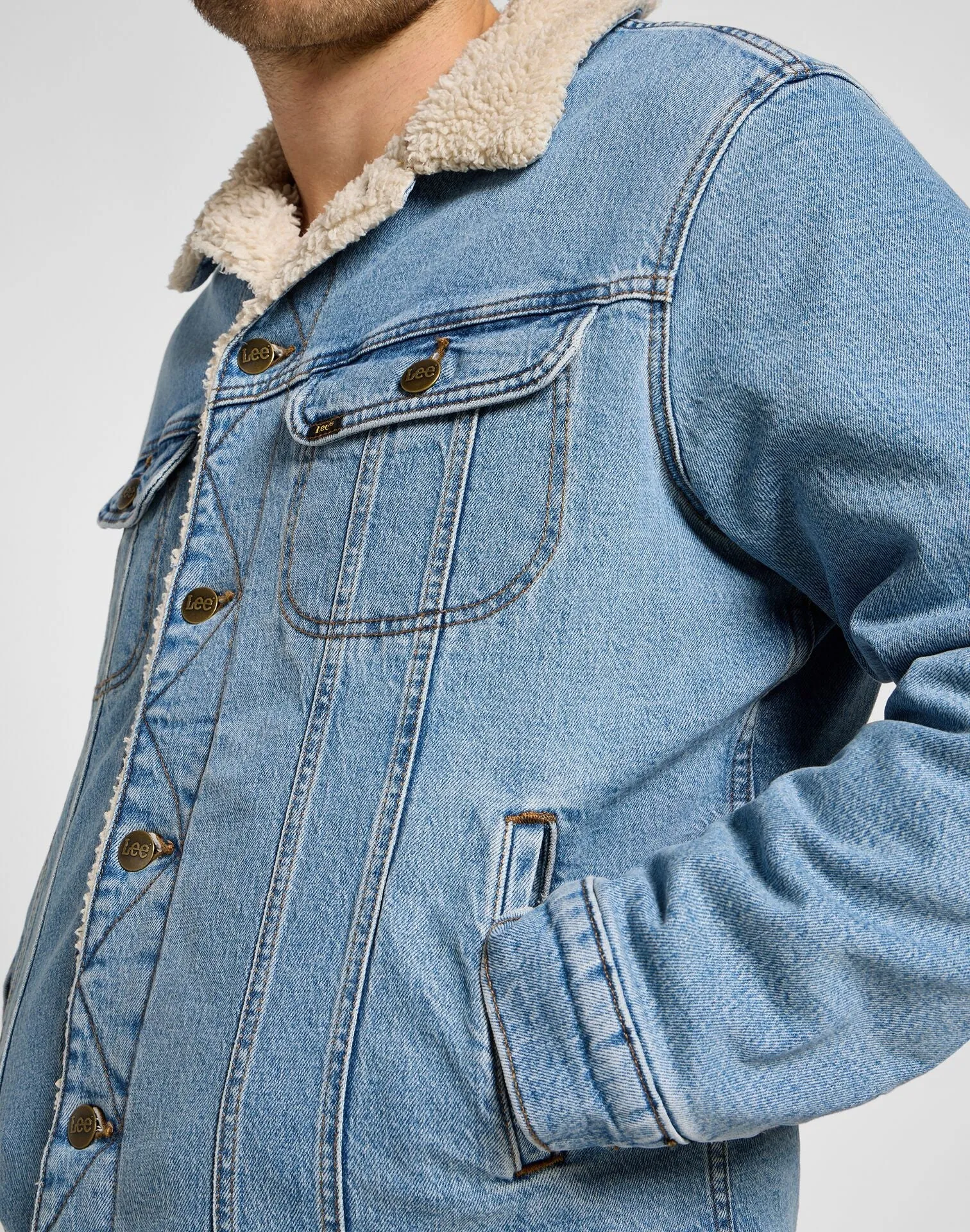 Lee Men's Sherpa Jacket In Fallout